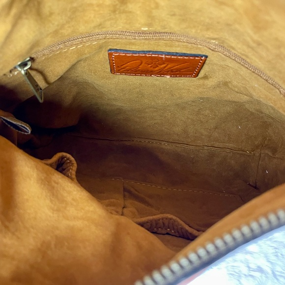 PATRICIA NASH Valerie Apricot Leather Foldover Wristlet‎ Bag NWT - Picture 4 of 7